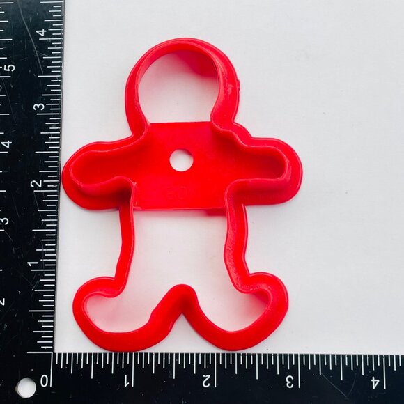Red Boy Shaped Cookie Cutter For Baking & Crafts Vintage - Picture 2 of 3